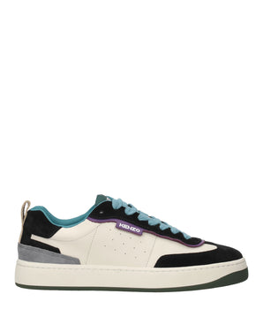 Kenzo Multicolor Leather Low Top Sneakers