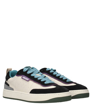 Kenzo Multicolor Leather Low Top Sneakers