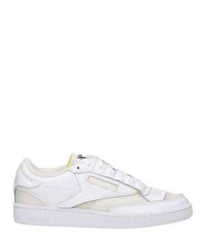 Maison Margiela White Fabric Low Top Sneakers