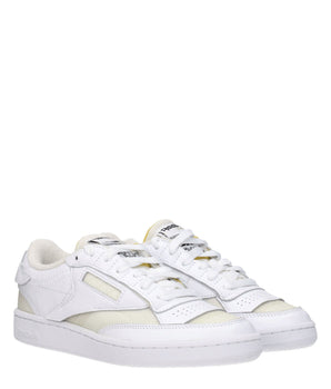 Maison Margiela White Fabric Low Top Sneakers