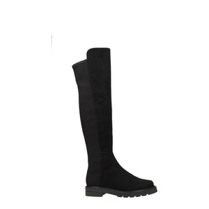 Stuart Weitzman Black Leather Over The Knee