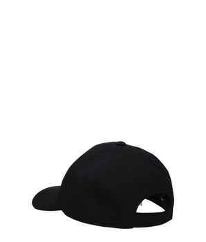 Versace Black Cotton Cap (Baseball Hat)