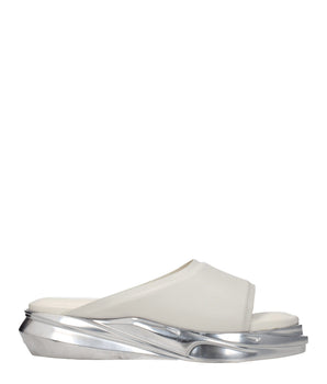 Alyx Gray Leather Slippers