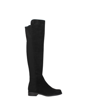 Stuart Weitzman Black Leather Over The Knee