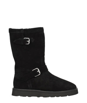 Kenzo Black Leather Ankle Boots