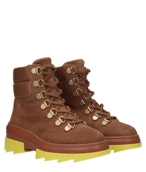 Stuart Weitzman Brown Leather Ankle Boots