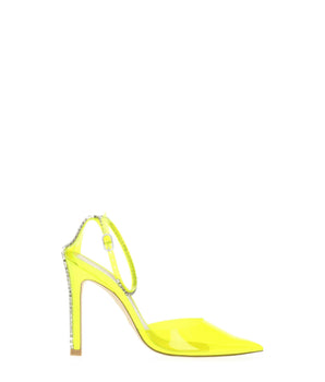 Stuart Weitzman Yellow Pvc Stiletto Heel Sandals