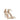 Stuart Weitzman Gold Leather Stiletto Heels Sandals