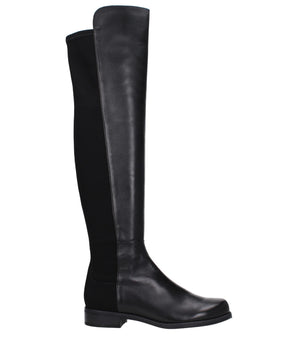 Stuart Weitzman Black Leather Over The Knee