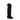 Stuart Weitzman Black Leather Over The Knee