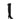 Stuart Weitzman Black Leather Over The Knee