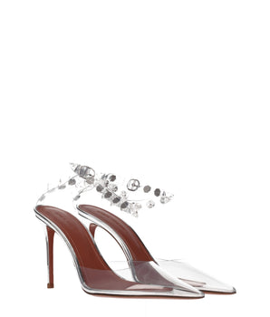 Amina Muaddi Transparent Pvc High Heel Pumps
