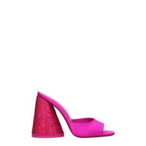 The Attico Pink Satin Platforms