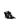 The Attico Black Leather Stiletto Heels Sandals