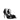 Stuart Weitzman Black Satin Stiletto Heels Sandals