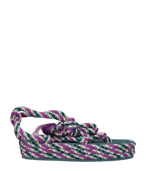 Isabel Marant Multicolor Fabric Flat Sandals