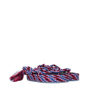 Isabel Marant Blue Fabric Flat Sandals
