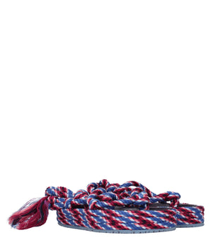 Isabel Marant Blue Fabric Flat Sandals