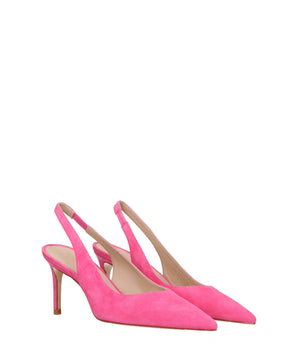 Stuart Weitzman Pink Leather High Heel Pumps