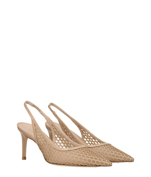 Stuart Weitzman Beige Leather High Heel Pumps