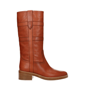 Celine Brown Leather Boots