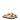 Palm Angels Gold Leather Slippers Sandals