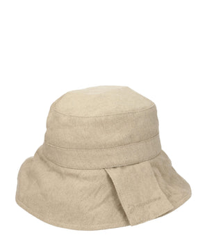 Jacquemus Beige Linen Bucket Hat
