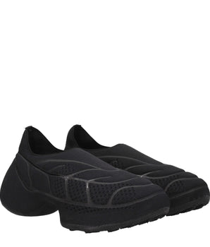 Givenchy Black Fabric Slip-On Loafers