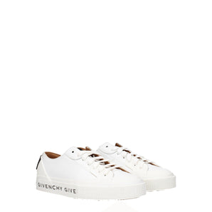 Givenchy White Leather Low Tops