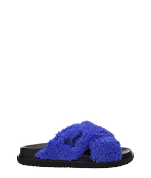 Marni Purple Fabric Slippers