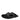 Balmain Black Leather Slippers Sandals