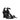 Premiata Black Leather Flat Sandals