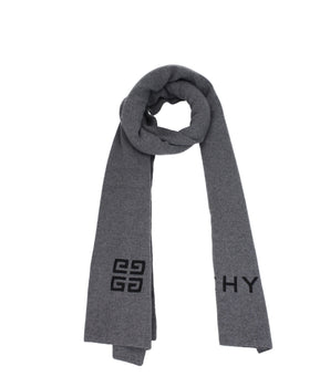 Givenchy Gray Wool Scarf