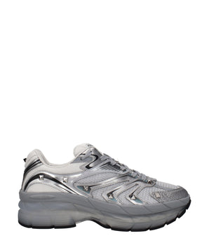 Valentino Garavani Gray Fabric Athletic Sneakers