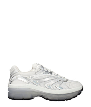 Valentino Garavani White Fabric Athletic Sneakers