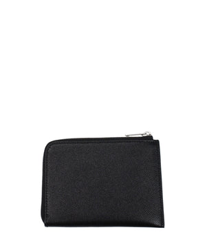 Palm Angels Black Leather Cardholder