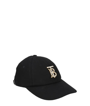Burberry Black Cotton Cap (Baseball Hat)