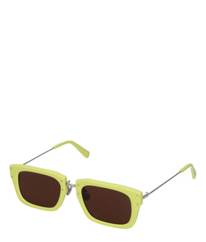 Jacquemus Yellow Acetate Sunglasses