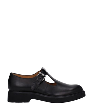 Church's Black Leather Oxfords And Derbies