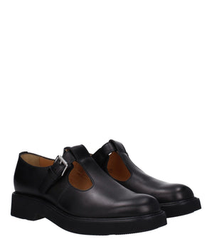 Church's Black Leather Oxfords And Derbies
