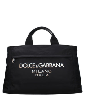 Dolce & Gabbana Black Fabric Luggage And Travel