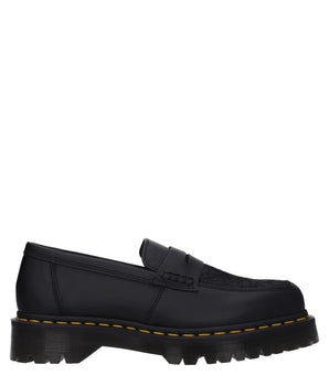 Dr. Martens Black Leather Slip-On Loafers