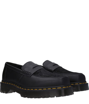 Dr. Martens Black Leather Slip-On Loafers