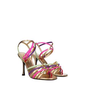 Valentino Garavani Multicolor Leather Stiletto Heels Sandals