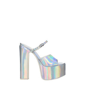 Valentino Garavani Gray Leather Platforms