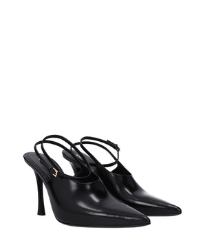 Givenchy Black Leather High Heel Pumps