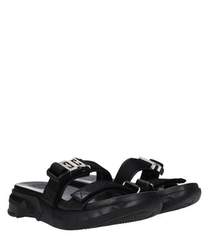 Givenchy Black Fabric Slippers