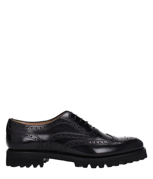 Church's Black Leather Oxfords And Derbies