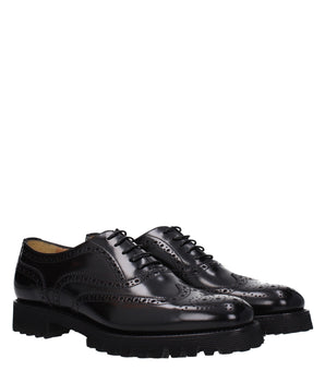 Church's Black Leather Oxfords And Derbies