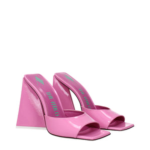 The Attico Pink Leather Platforms